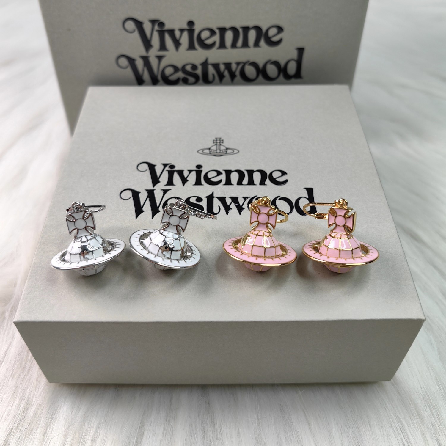 Vivienne Westwood Galileo's Globe Saturn Earrings - Original Replica Club
