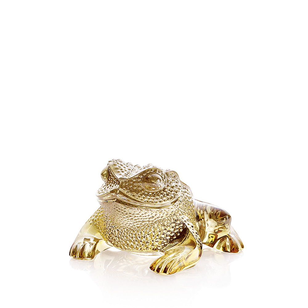 SCULPTURE CRAPAUD GRÉGOIRE - CRISTAL LUSTRÉ OR