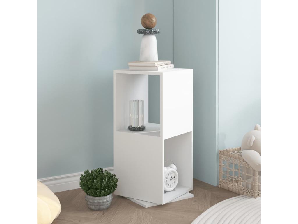 Armario giratorio aglomerado blanco 34 - 5x34 - 5x75 - 5 cm
