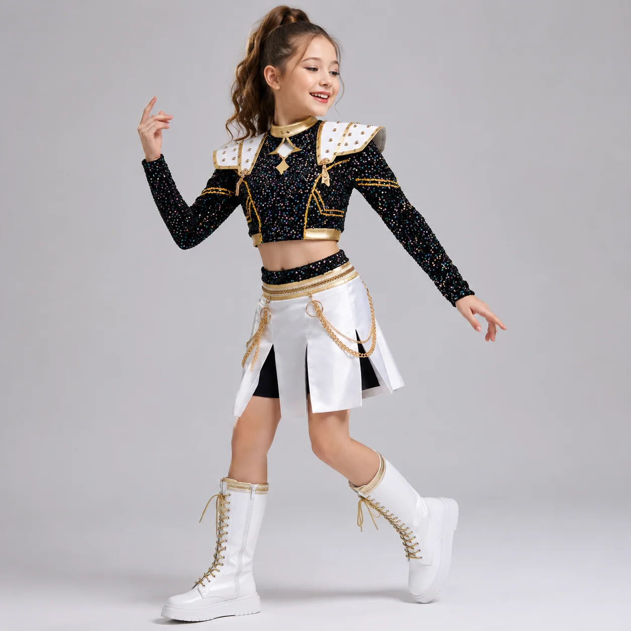 Kpop Halloween Costumes Stage Cosplay Outfit Set - Image 2 Kpop Halloween Costumes Stage Cosplay Outfit Set - Image 2