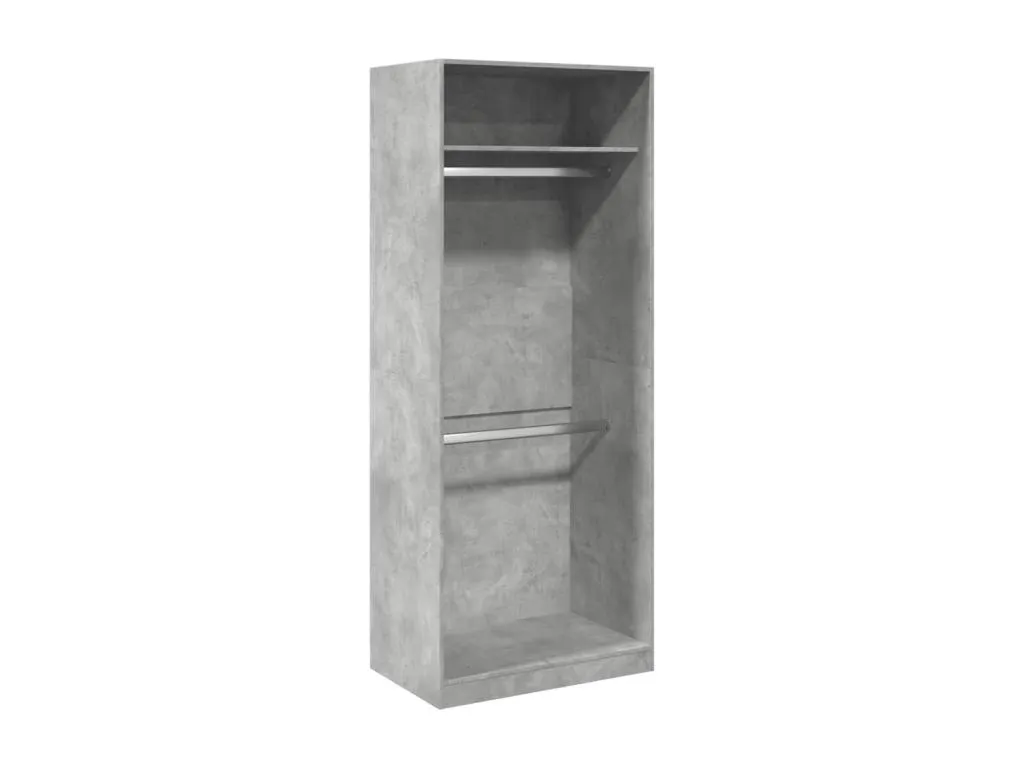 Armario de Luxmbls de ingeniería gris hormigón 80x50x200 cm 04435EMKS