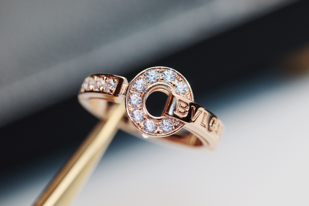 Bvlgari Bvlgari Rose Gold Diamond Ring - Original Replica Club
