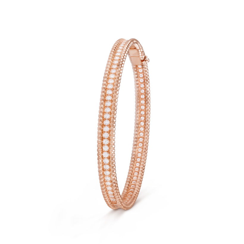 Replicate Perlée diamonds bracelet, 1 row, medium model(1:1 replica) - Original Replica Club