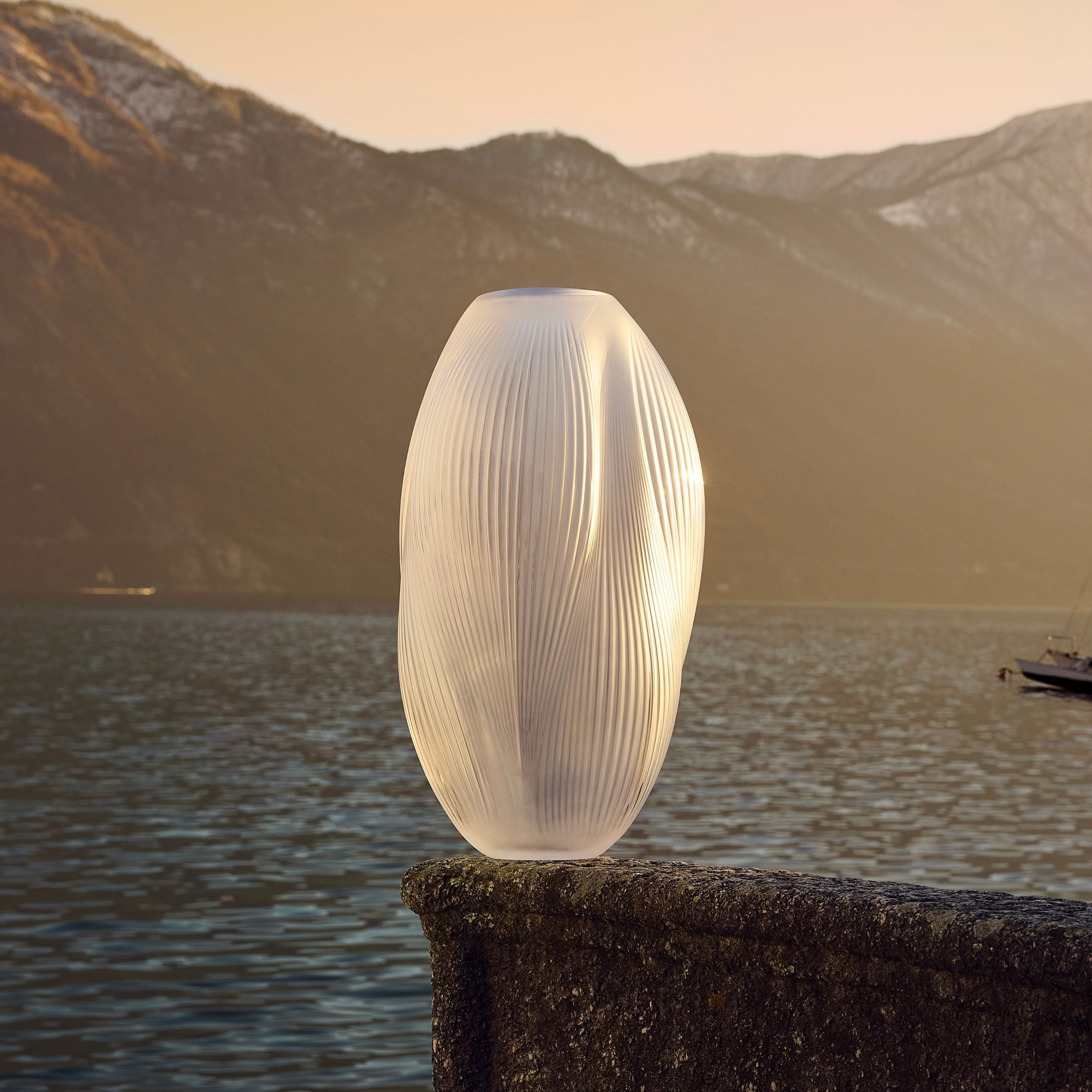 VASE ALIZÉ XXL - CRISTAL INCOLORE
