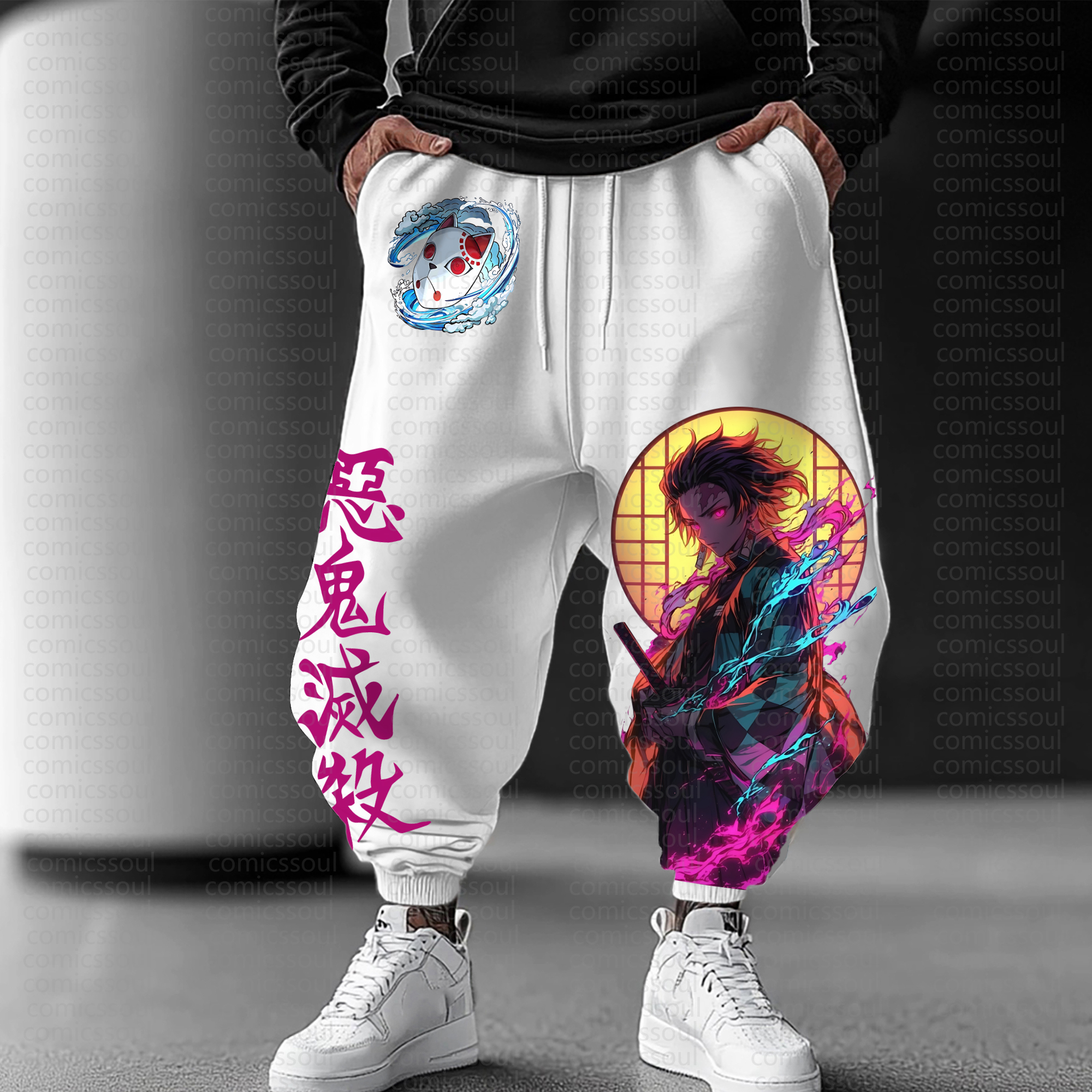 Unisex Anime Inspired Vintage Pants丨Comicssoul