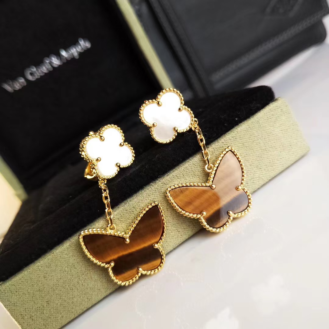 VCA Lucky Alhambra Earrings, 2 Motifs - Original Replica Club