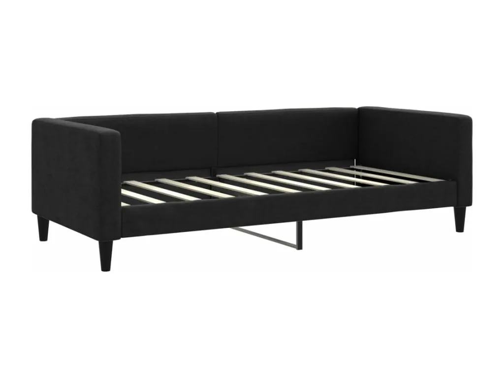 Decopractico Sofá cama tela negro 90x190 cm IUZX62418