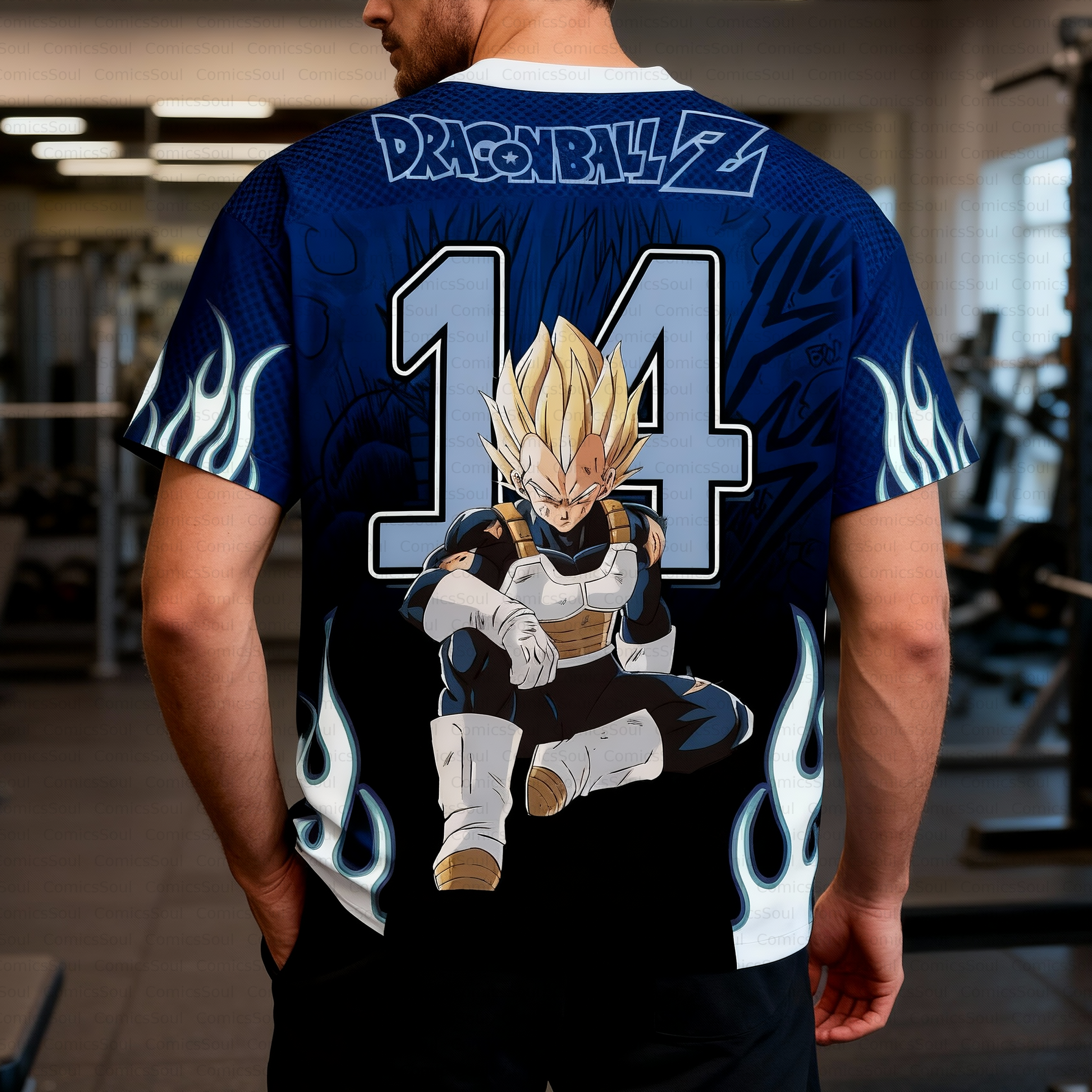 Unisex Anime Retro Mesh Sports Jersey T-Shirt