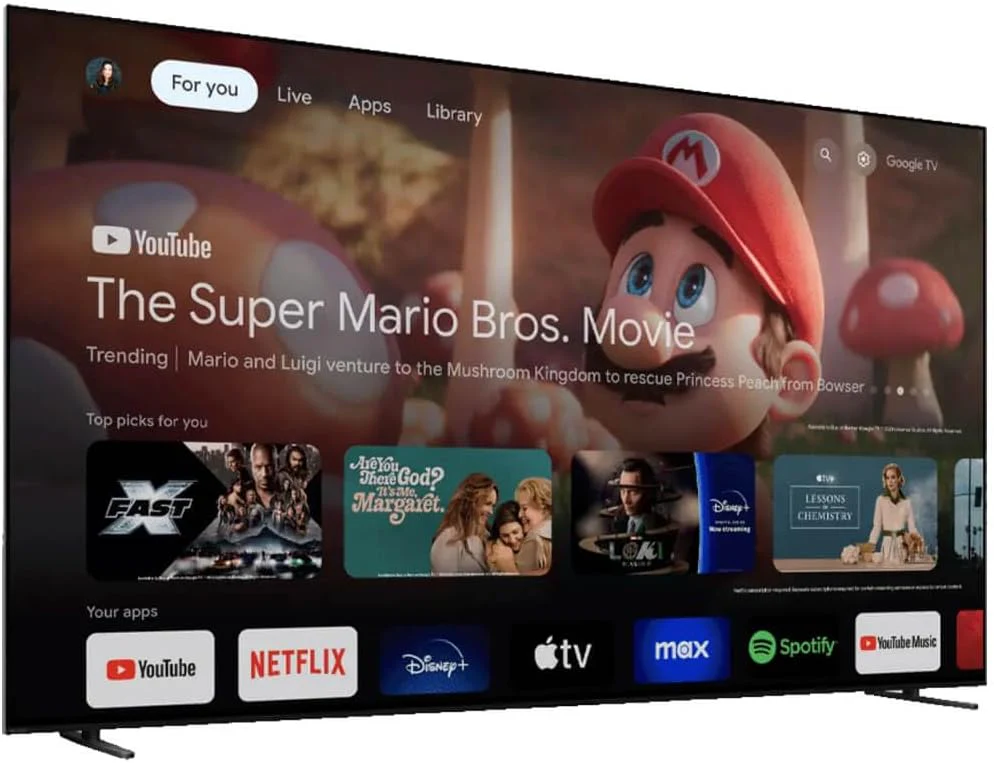 SONY 65Inch BRAVIA8 LED OLED, Google TV, 4HDMI & 2USB, LAN, HDR, 120Hz, Voice Search