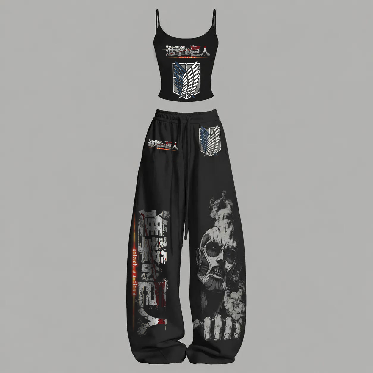 Attack on Titan Top & Elasticated Trousers Two-Piece Set