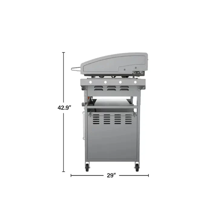 4-Burner 36-Inch Griddle Cooking Station with Hood