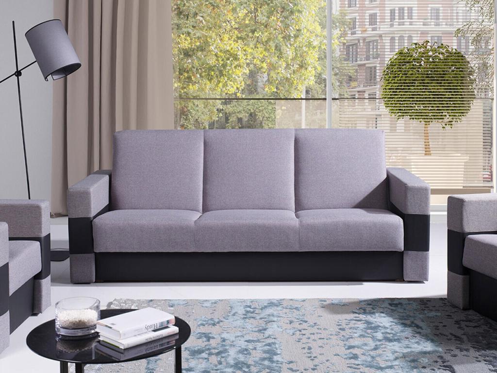 Sofá-cama Providence 164, Caja de ropa de cama, 89x220x88cm