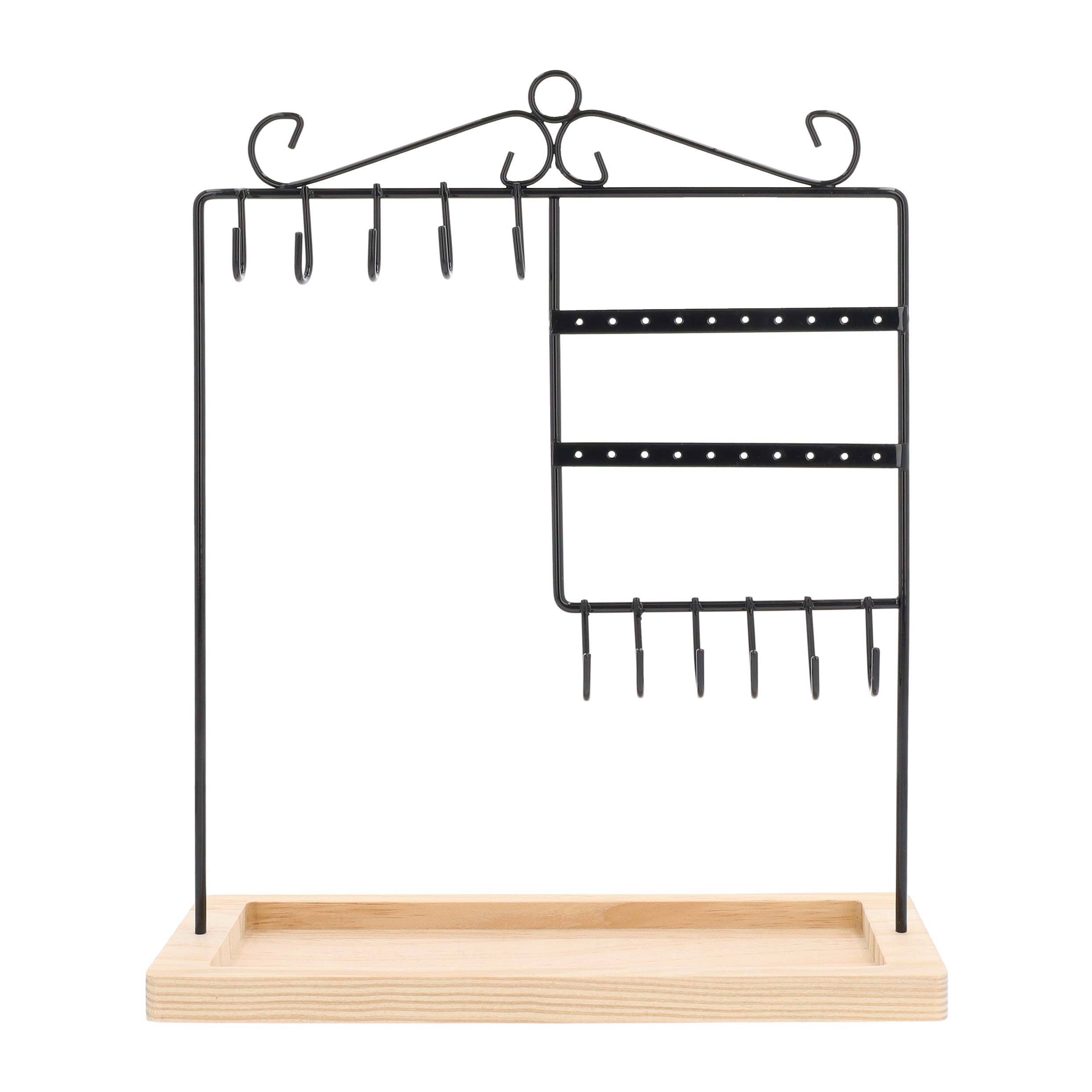 LYVION Sieradenrekje - Hout en metaal - Zwart