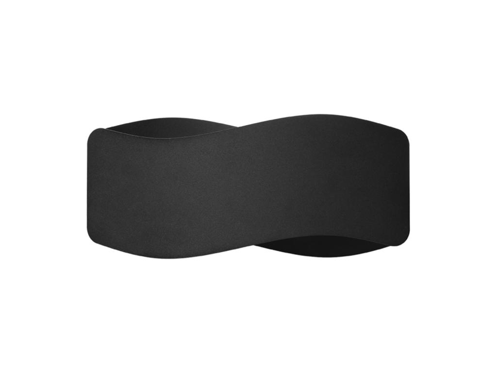 Lámparas de pared Tila moderno de acero - 1 fuentes luminosas - L.30 x A.13 cm - negro