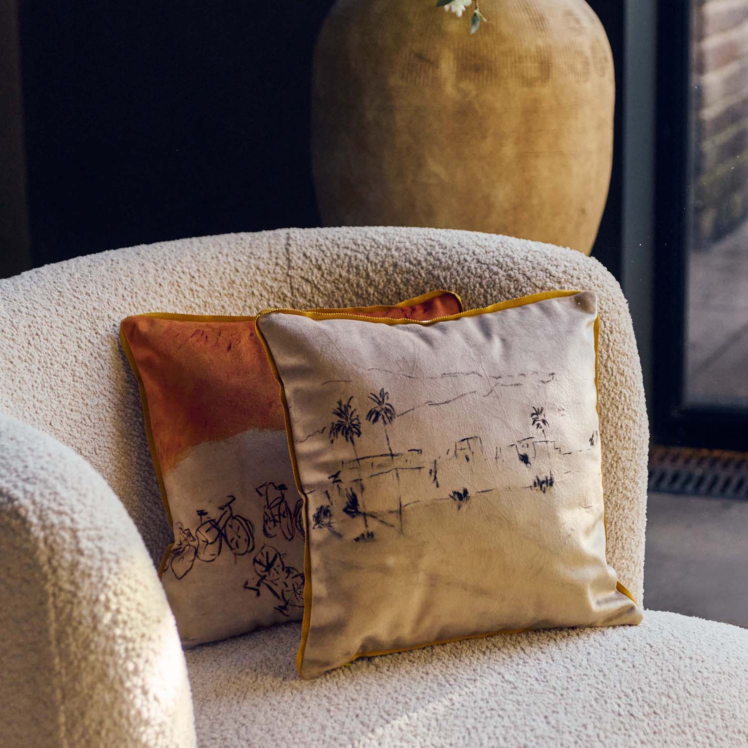 Promenade Velvet Cushion