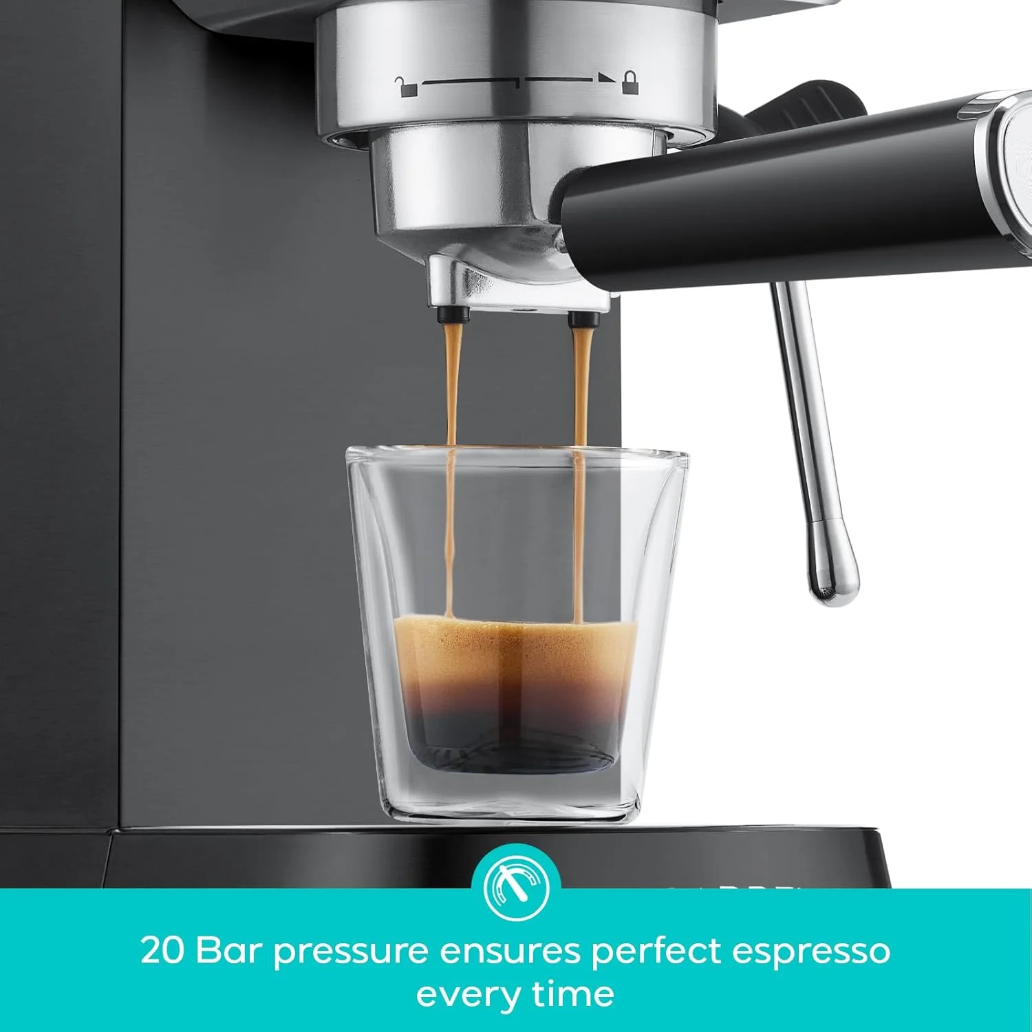 CASABREWS CM5418 20-Bar Espresso Machine and Coffee Maker, Silver - Image 36