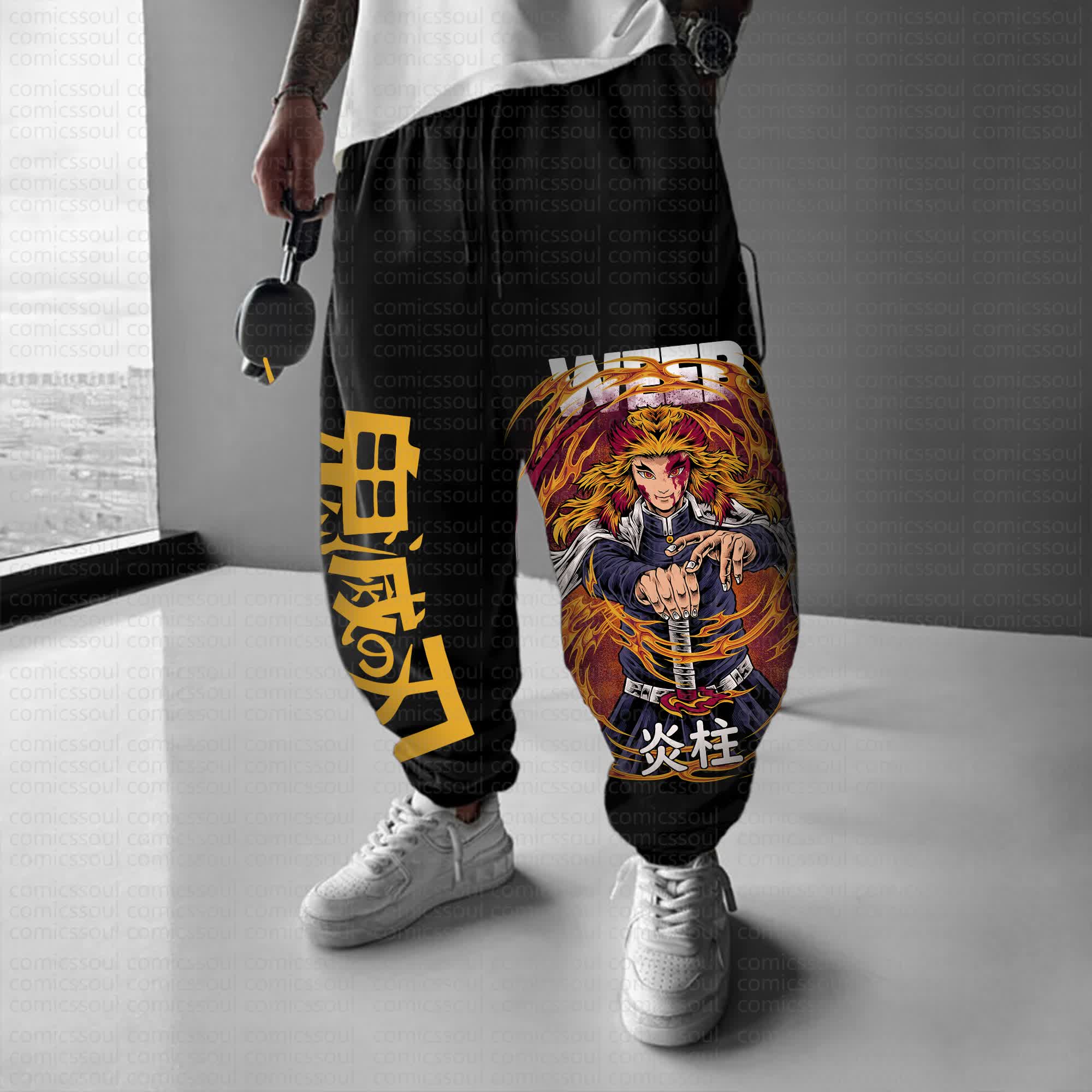Unisex Anime Inspired Vintage Pants丨Comicssoul