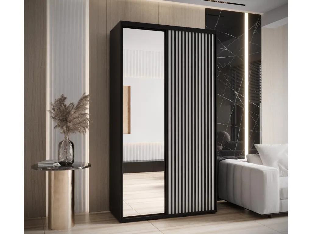ARMARIO Decoesp 2 DE PUERTAS CORREDERAS 235.2/130/60 2 puertas (negro/blanco) 85016IFRD