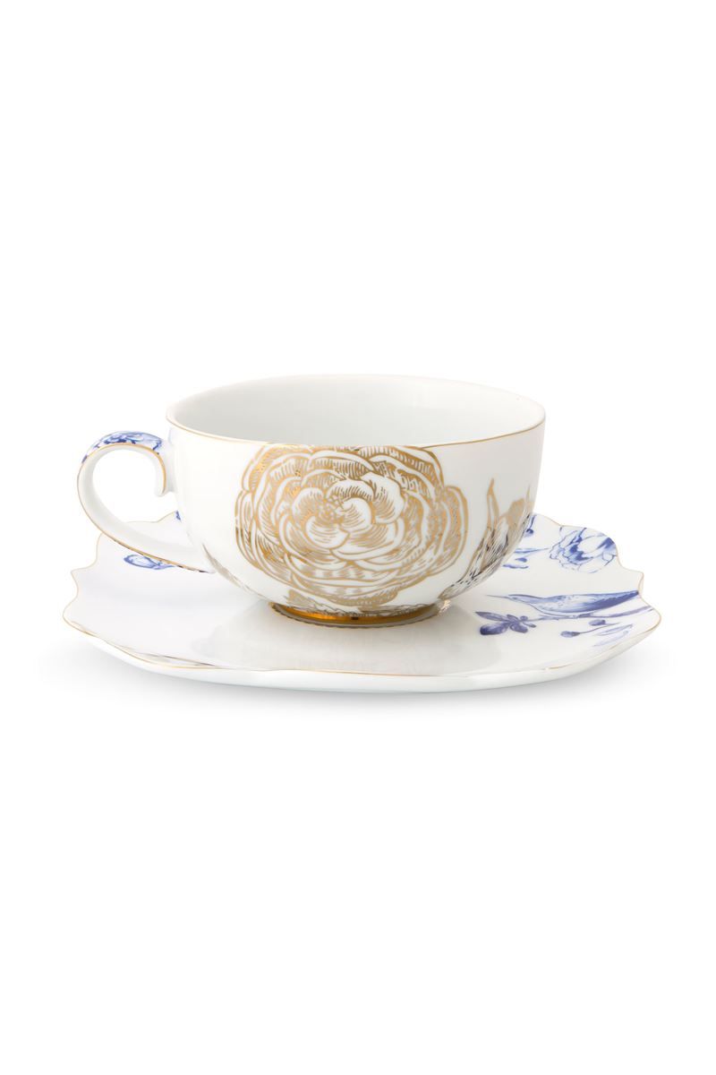 Cup and Saucer Royal White