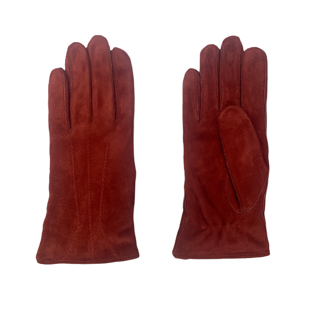 Milona - Gants Agneau Suède - Rouge