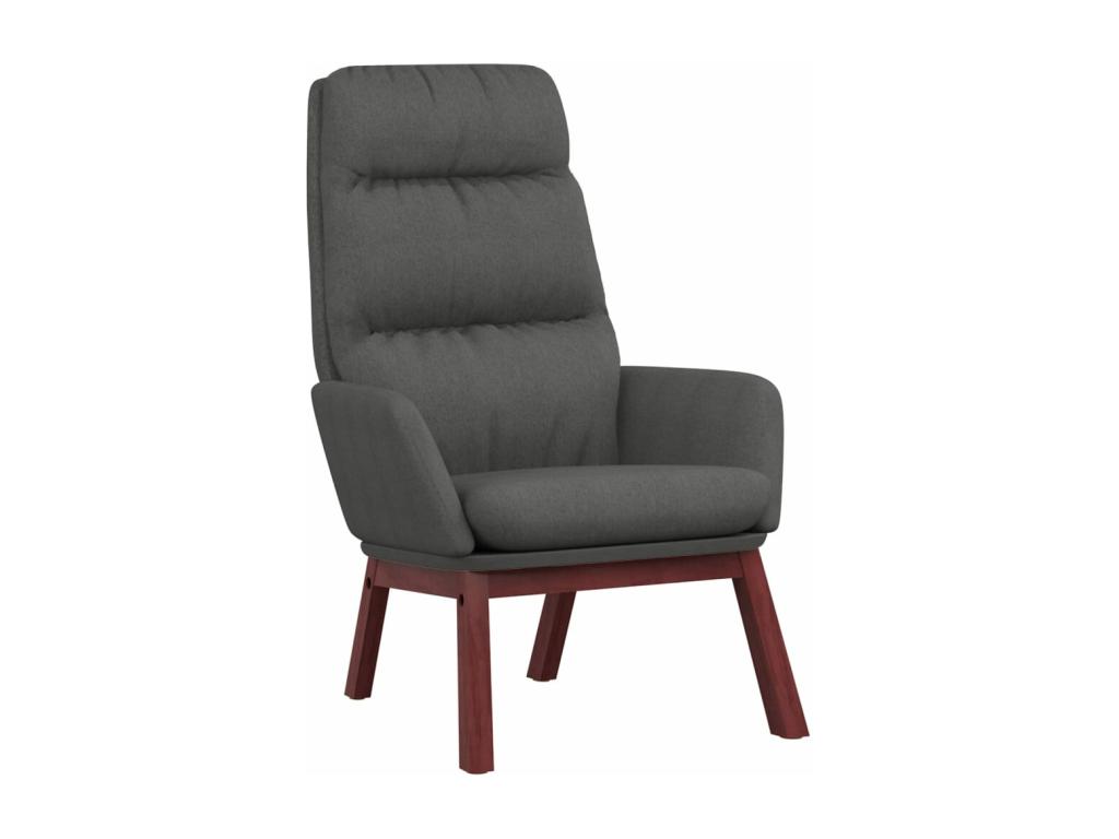 Sillón de Luzssnh de tela gris oscuro