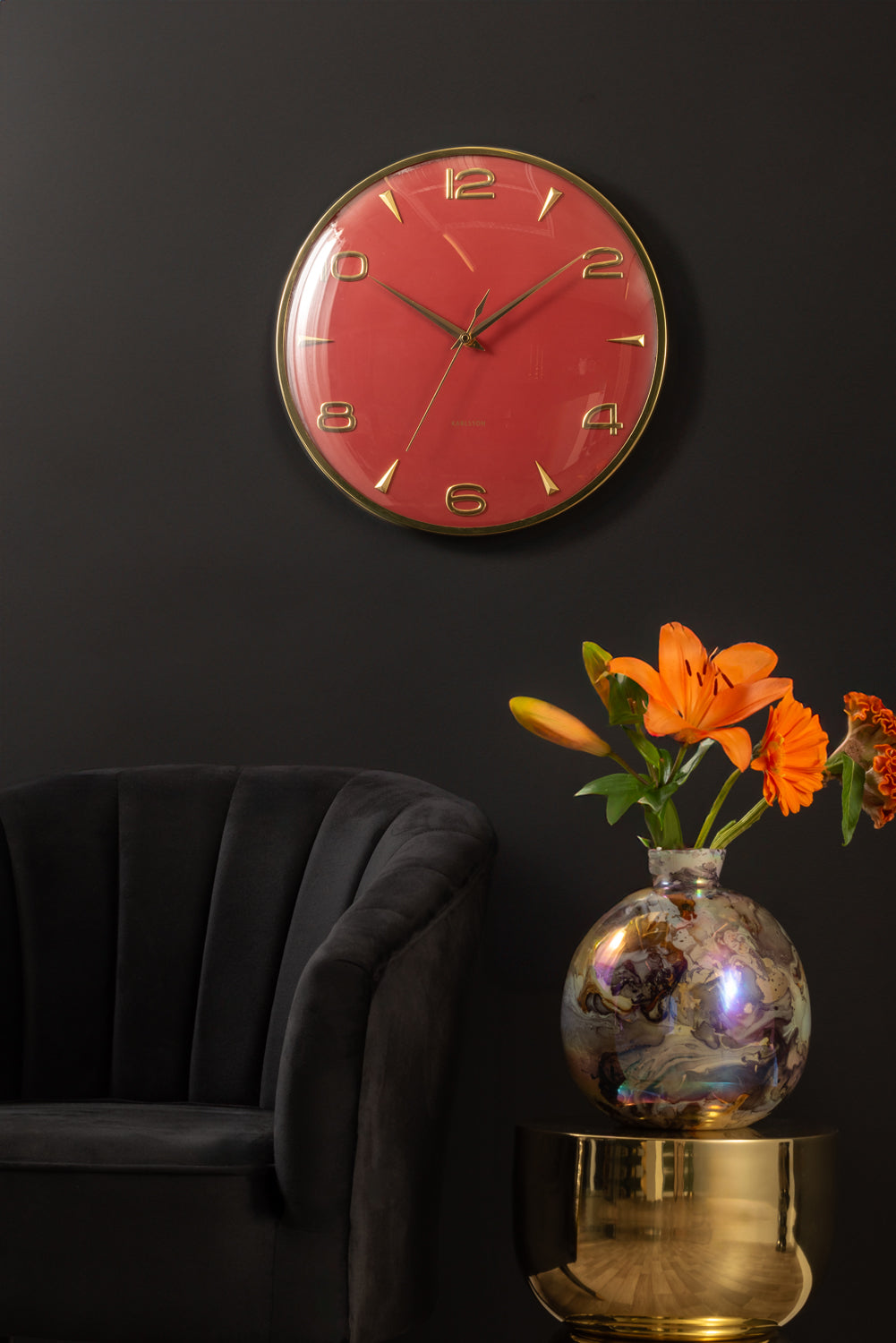 Karlsson - Wall Clock Sienna Glow
