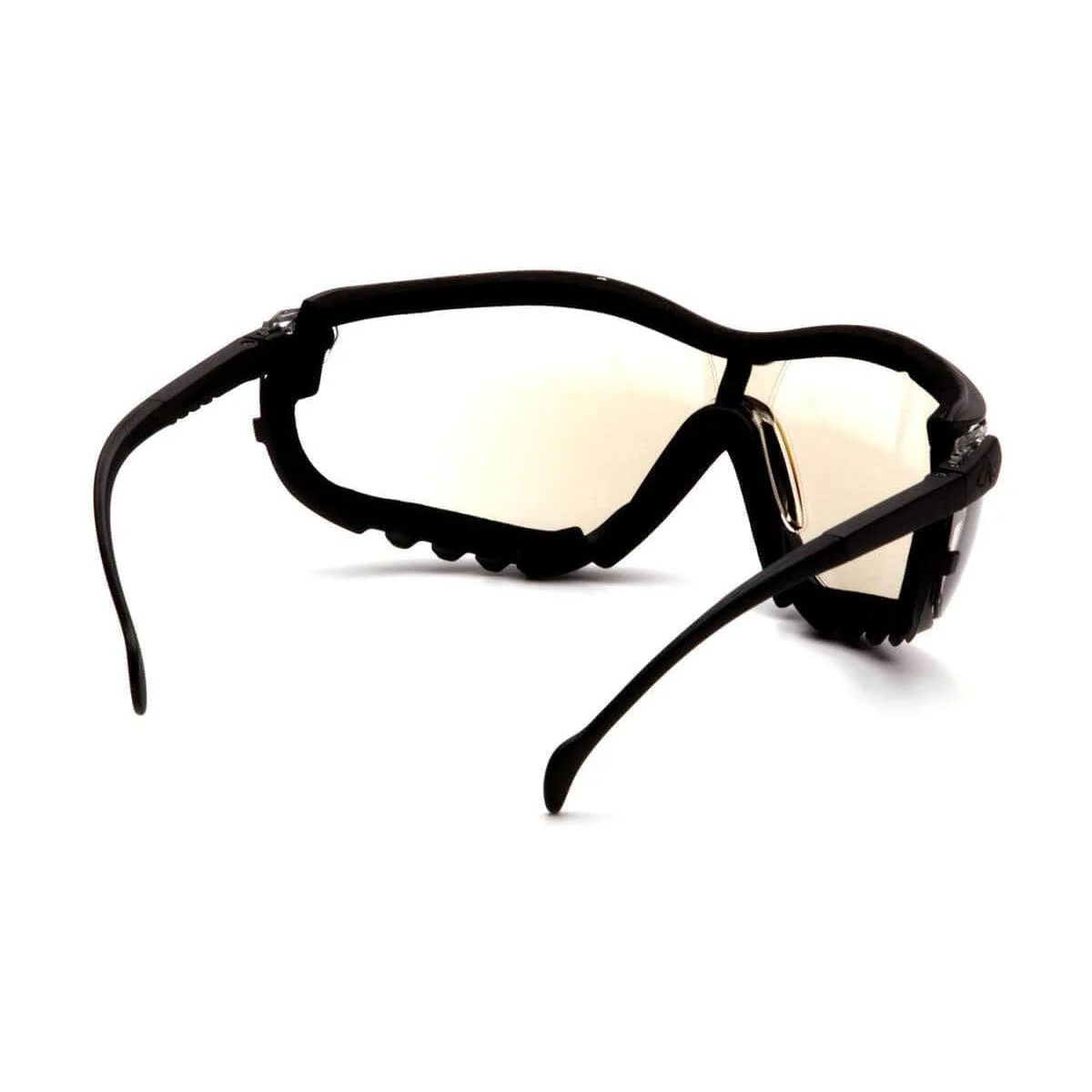 Pyramex V2G Safety Glasses/Goggles Black Frame Indoor/Outdoor Anti-Fog Lens - KTF Painting Interior Exterior