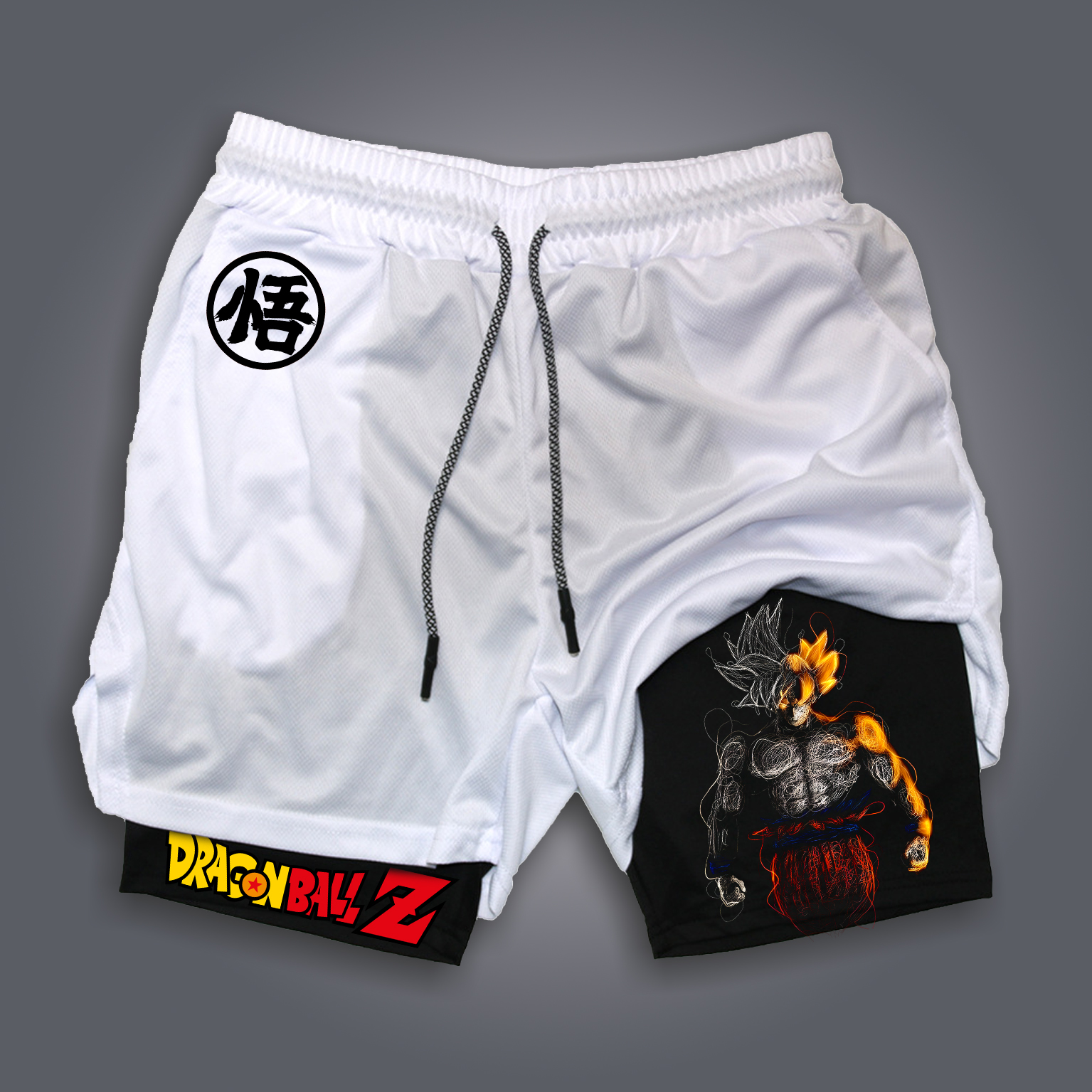 Unisex Anime Print Drawstring Comicssoul Shorts