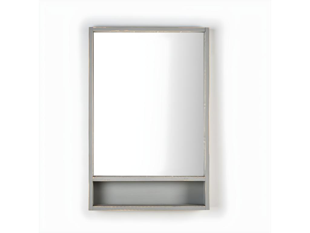 Espejo de pared de Madera Gris 90 x 60- Arno