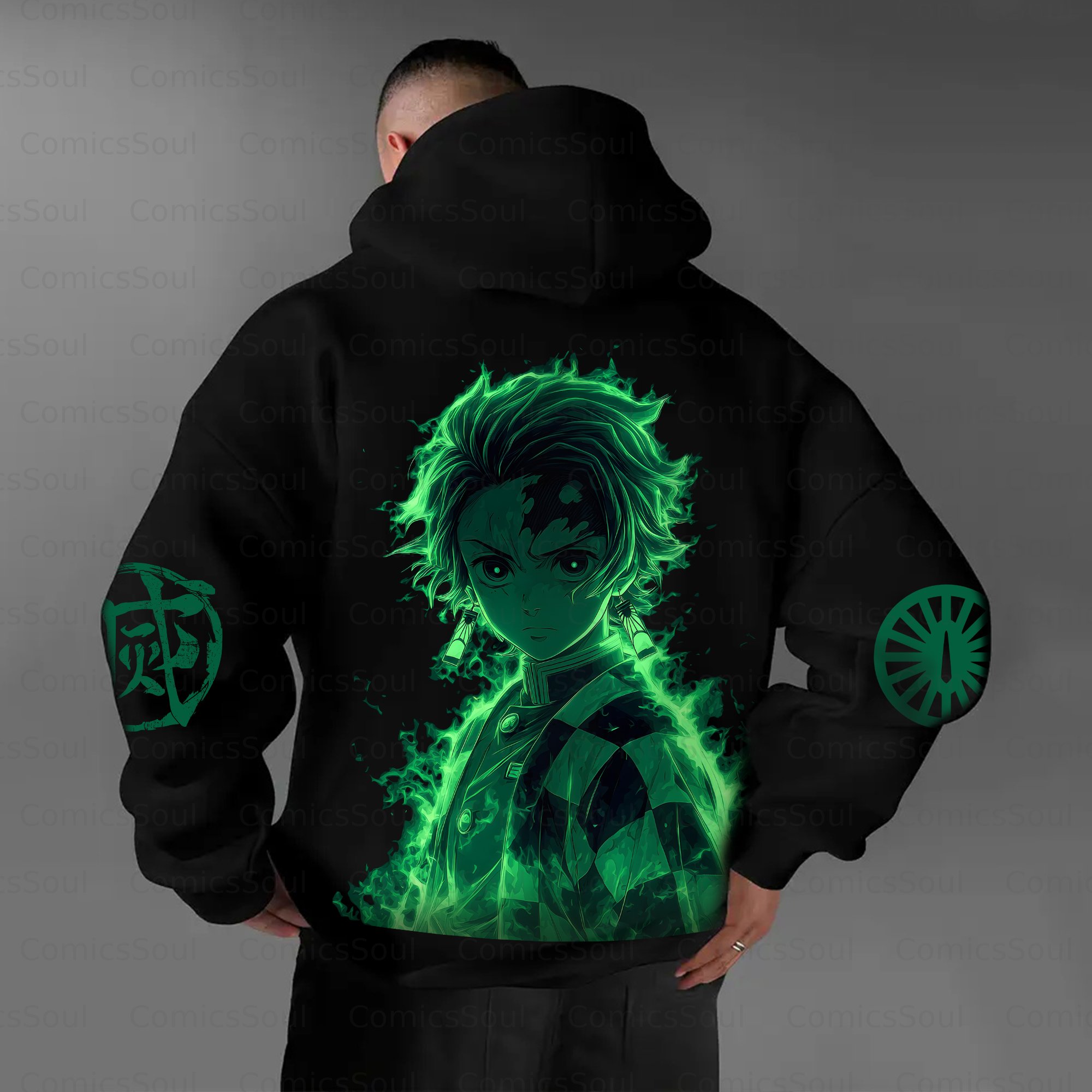 Unisex Anime Graphic Streetwear Vintage Plush Hoodie