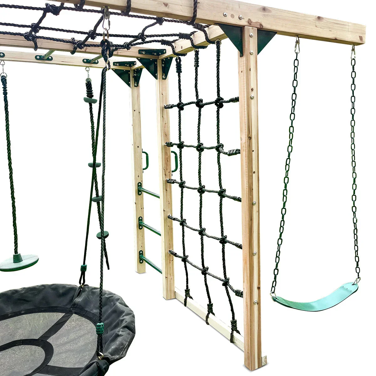 Lifespan Kids Premium Timber Jungle Gym Play Centre, 406cm x 196.2cm x 205cm, 5 Children, 50kg - Orangutan Climbing Cube - Image 6 Lifespan Kids Premium Timber Jungle Gym Play Centre, 406cm x 196.2cm x 205cm, 5 Children, 50kg - Orangutan Climbing Cube - Image 6