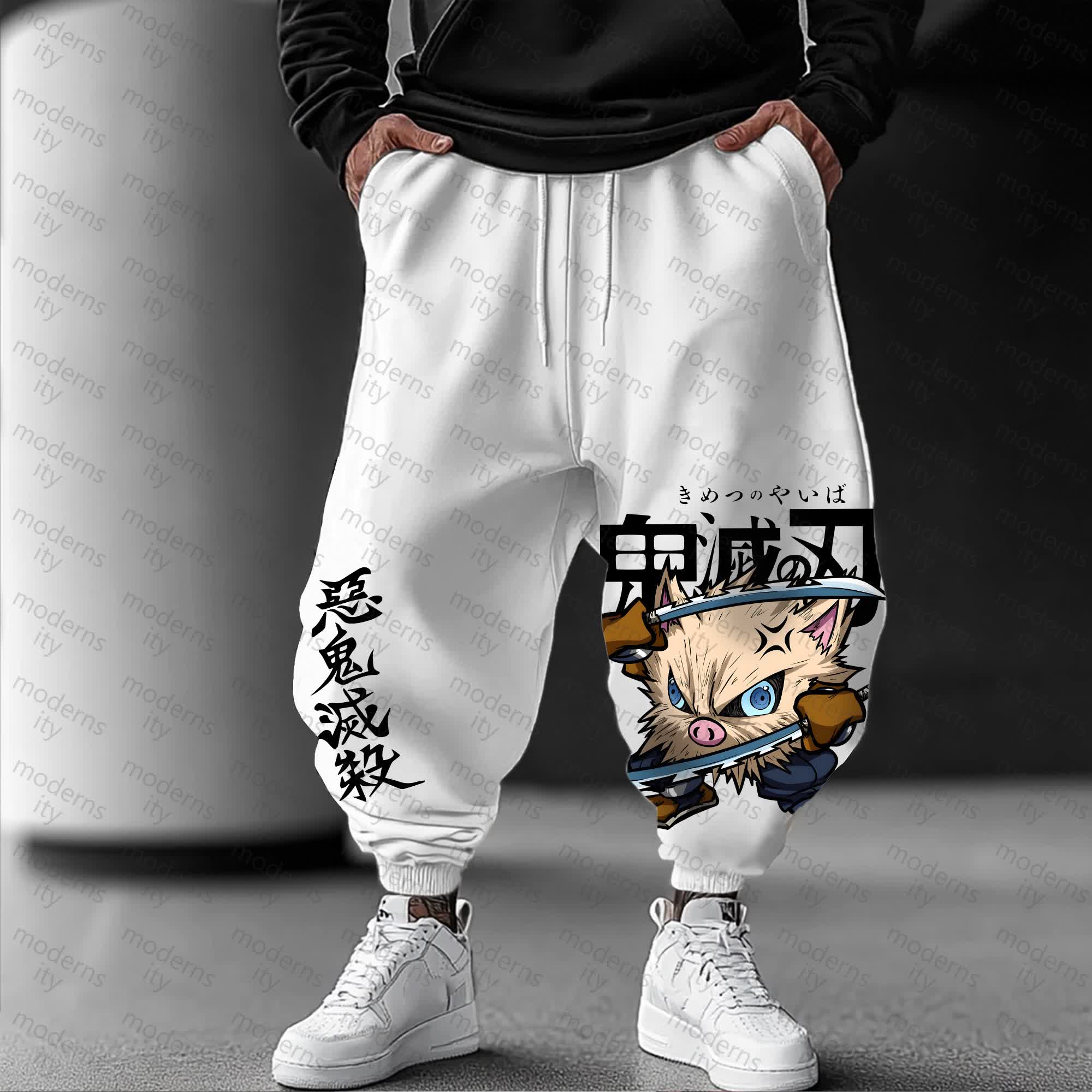 Unisex Anime Inspired Vintage Pants丨Comicssoul X Comicssoul