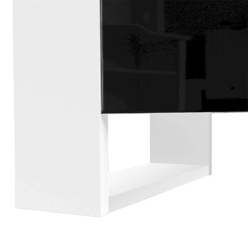 Contemporary TV Stand with Electric Fireplace - Fits TVs Up to 78 Inches
