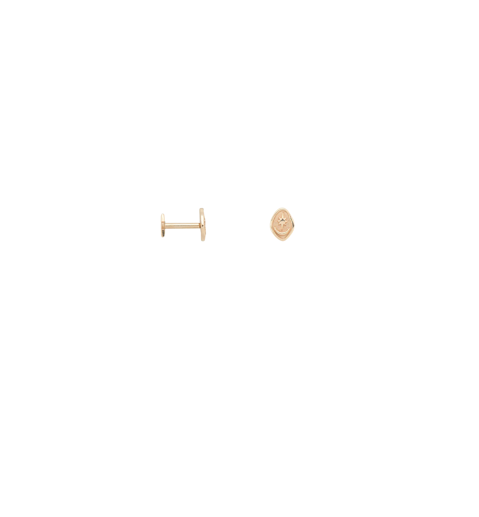 Vesper Piercing Front 14K
