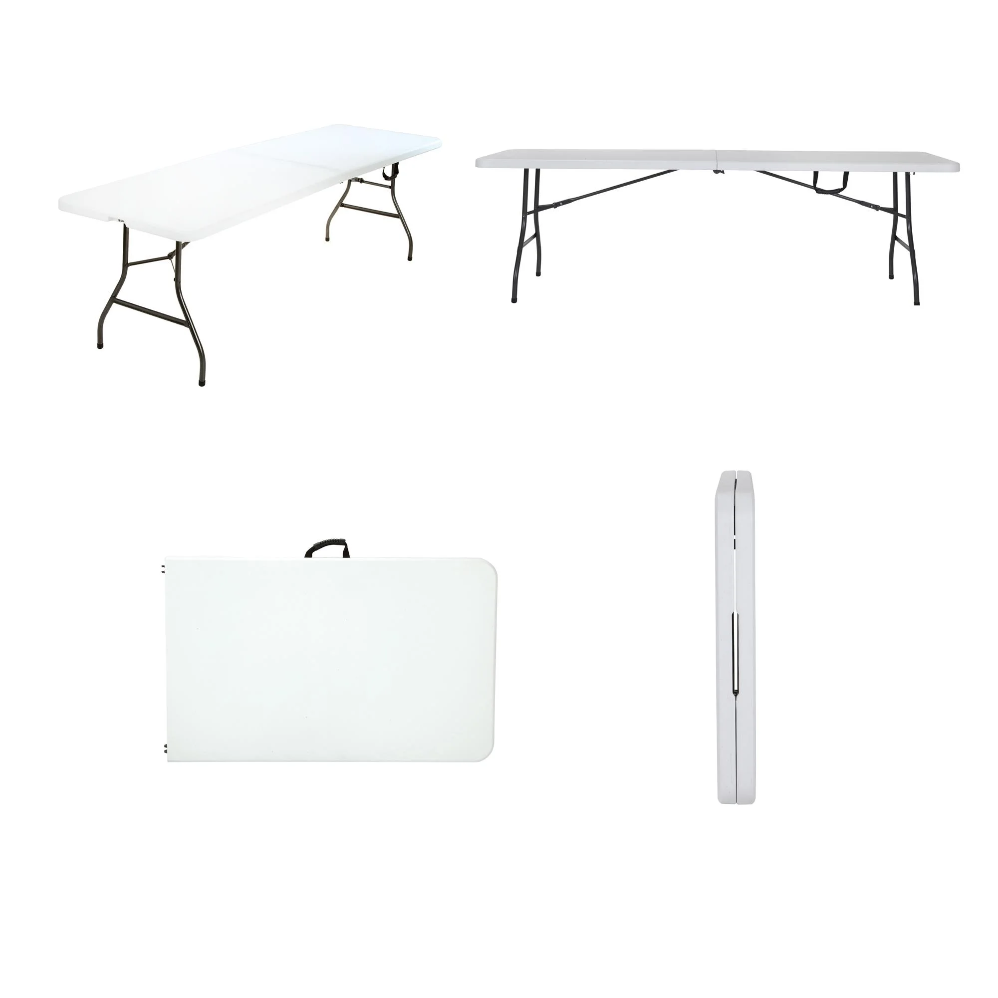Cosco 8 Foot Centerfold Folding Table, White - Image 8