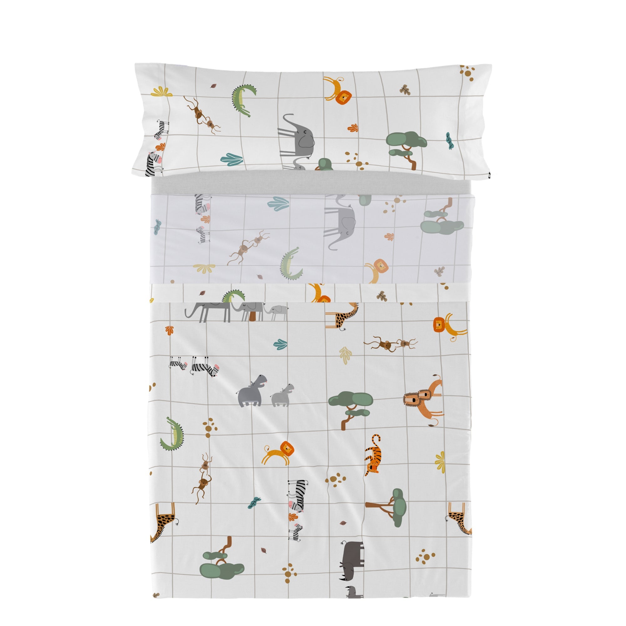 Mini savanna Laken Set 2-delig 160x270 cm (Bed 80 90) Happyfriday Mini