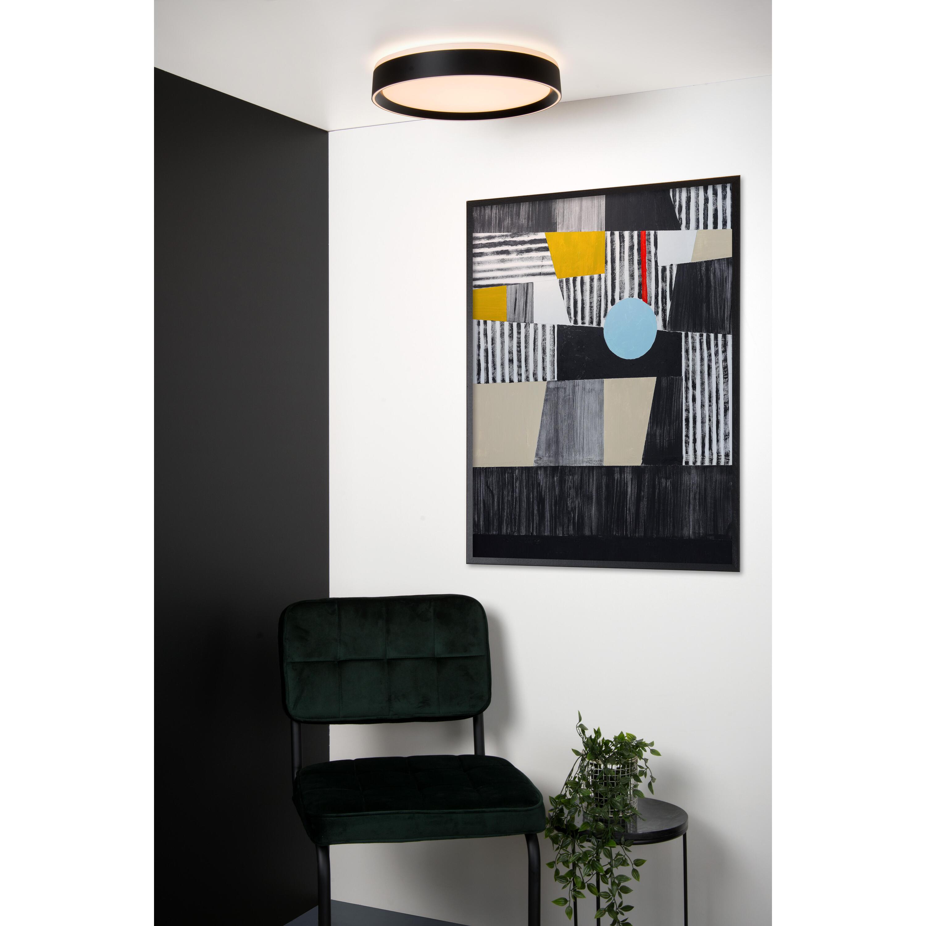 Nuria plafondlamp LED Ø40 zwart
