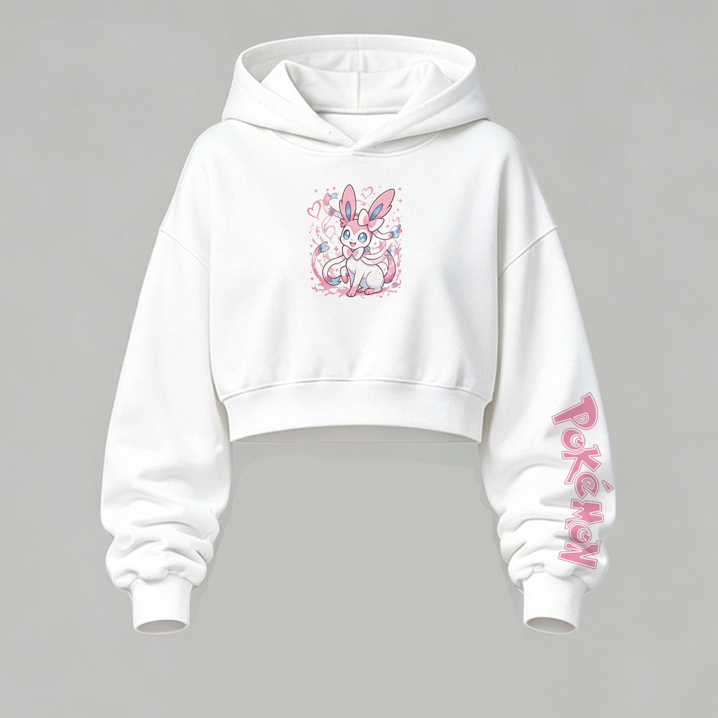 Pokémon Cropped Long Sleeve Hoodie & High Waist Jogger Pants Two Piece TeeThreads Sustain the Scene with Custom Apparel