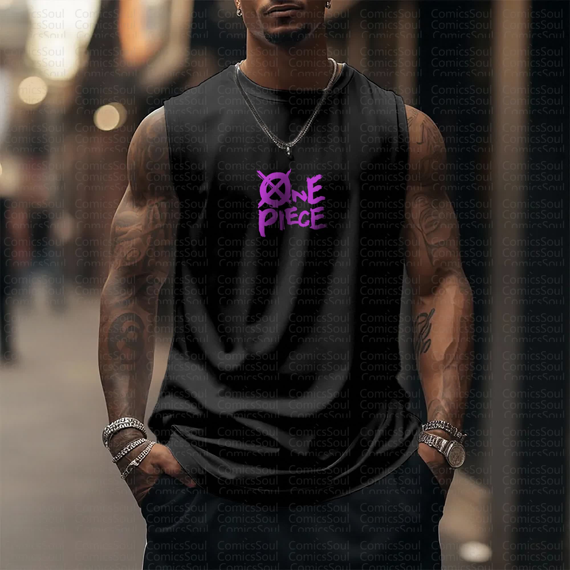 Unisex “Comicssoul” Casual Anime  Tank Top TeeThreads Sustain the Scene with Custom Apparel