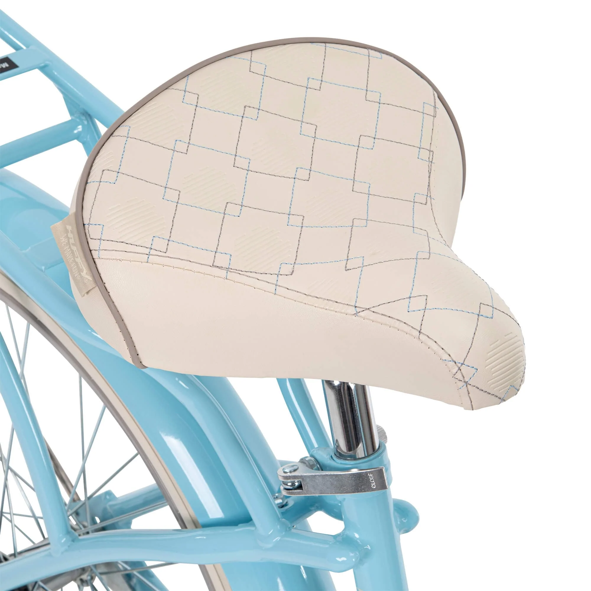 24 In. Girls Nel Lusso Women's Classic Beach Cruiser Bike, Light Blue - Image 2