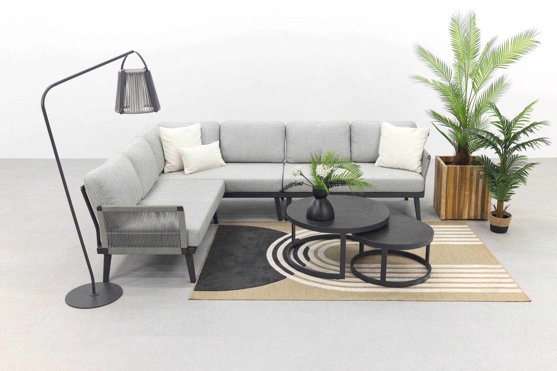 VDG Durban Rhodos loungeset - hoekbank - 3-delig