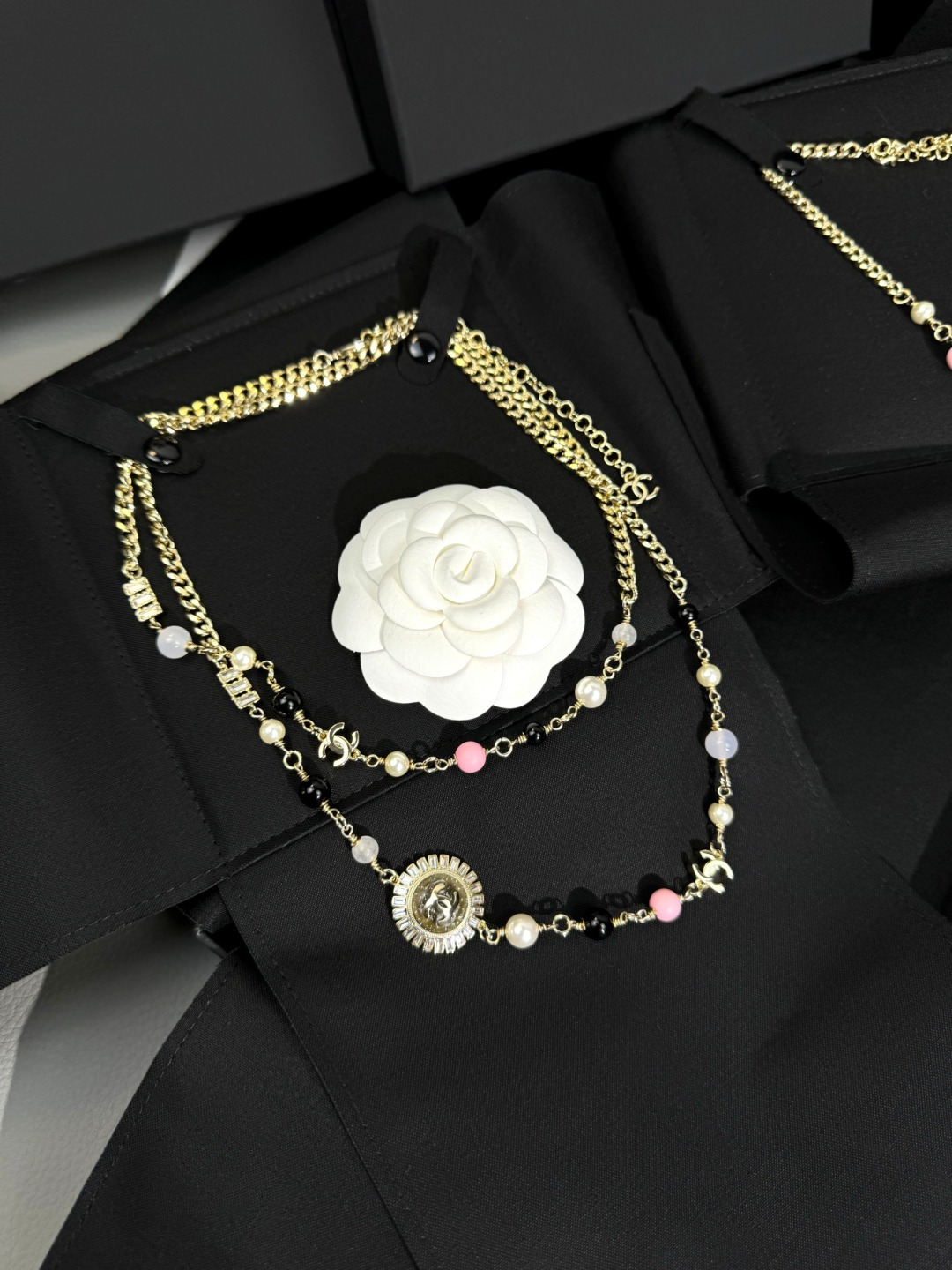 Chanel Sun Flower Pendant Long Necklace - Original Replica Club