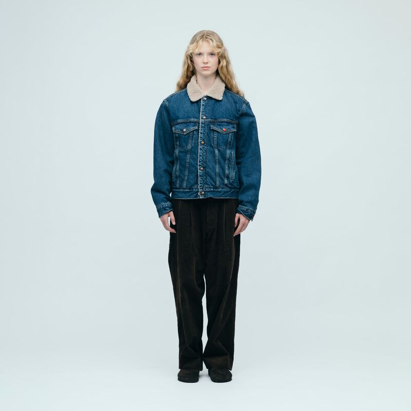 HUMAN MADE BOA LINED DENIM JACKET