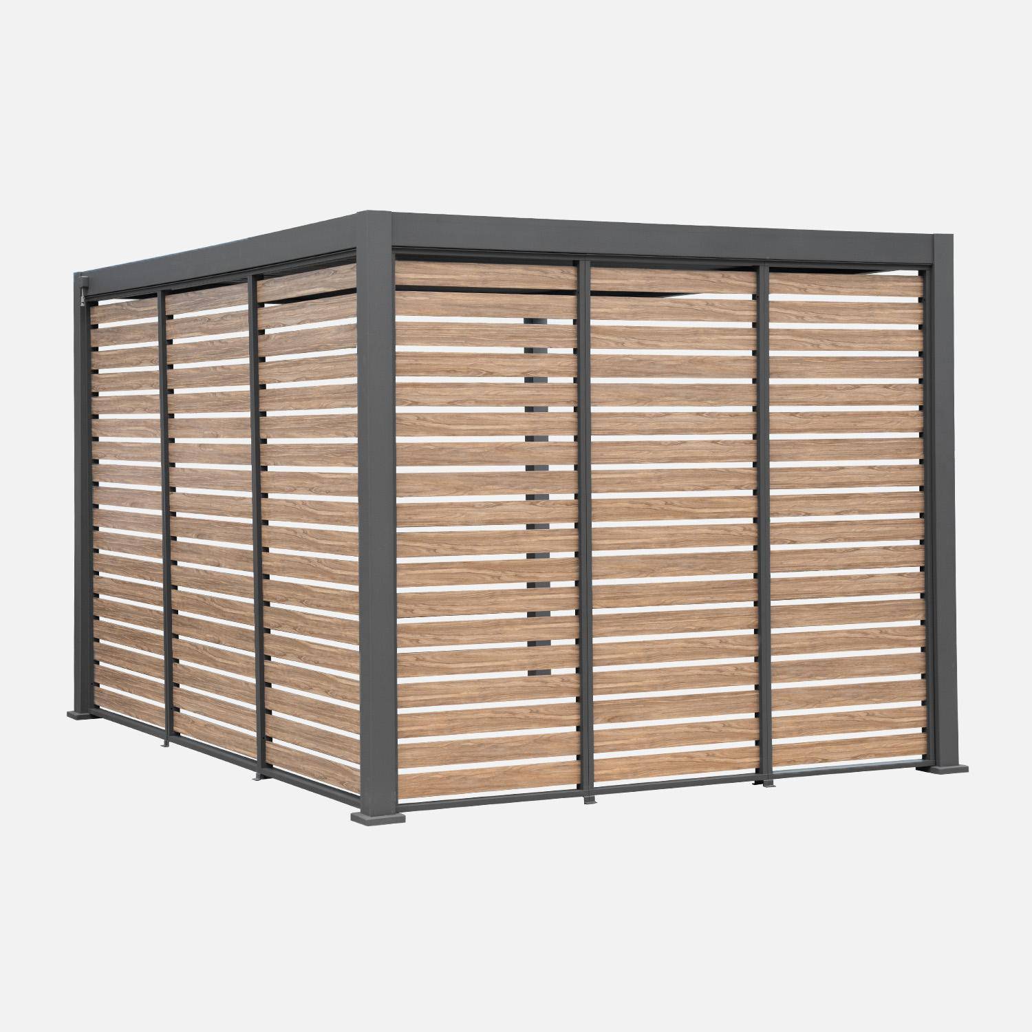 Triomphe persiana 1.3m - Persiana de aluminio efecto madera de 1.3m