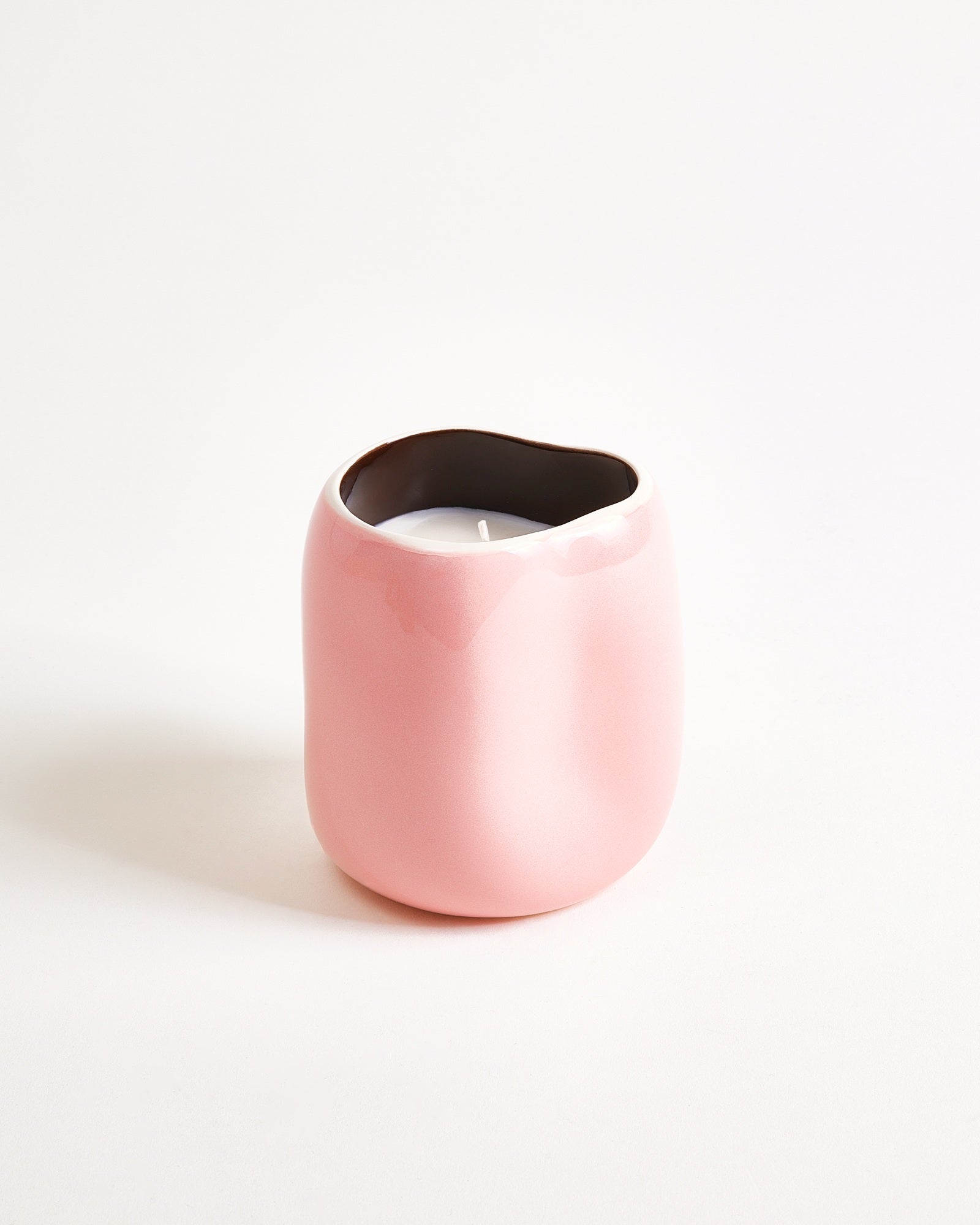 João Duftkerze Vanilla Wood rosa braun