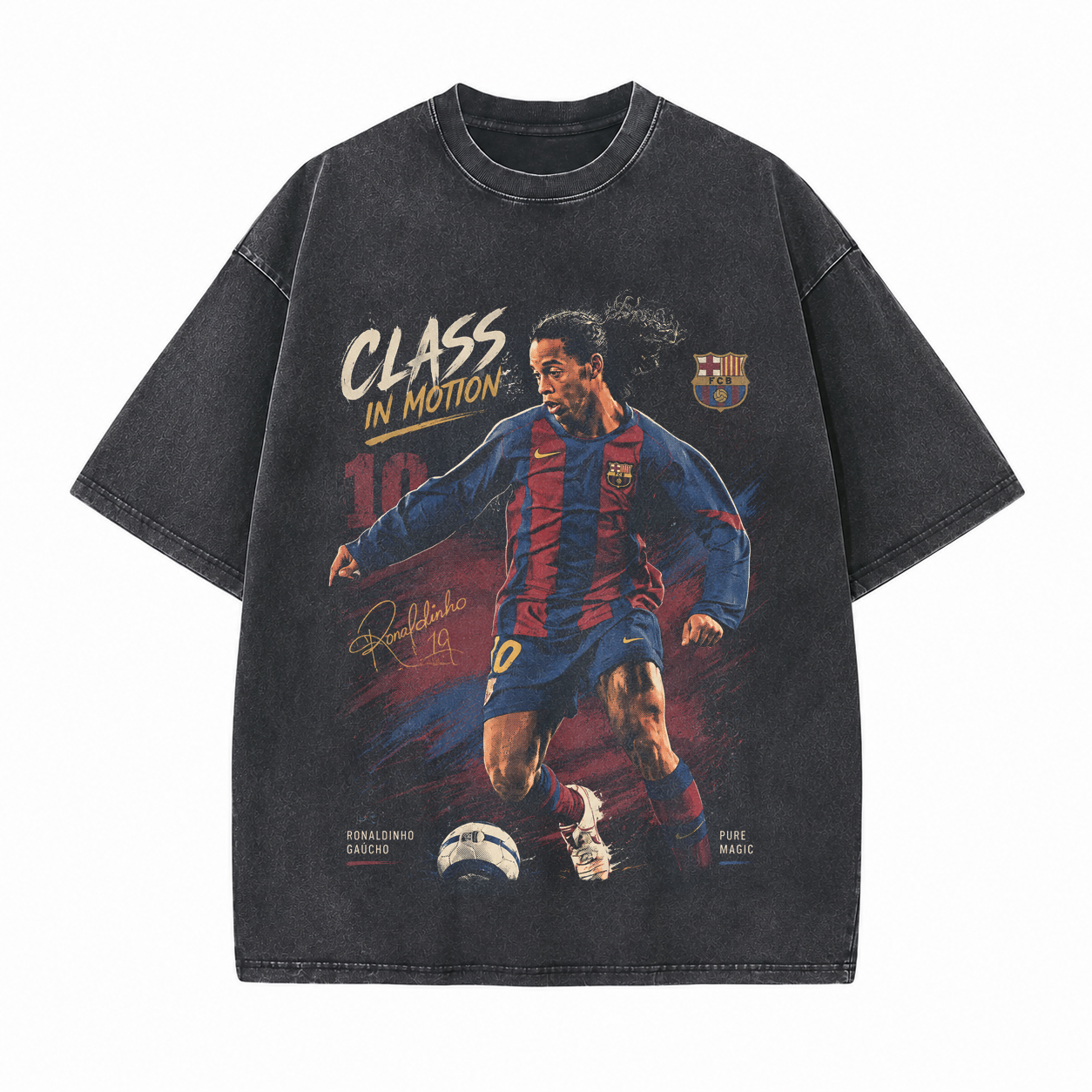 Class In Motion Printed Unisex Washed T-Shirt