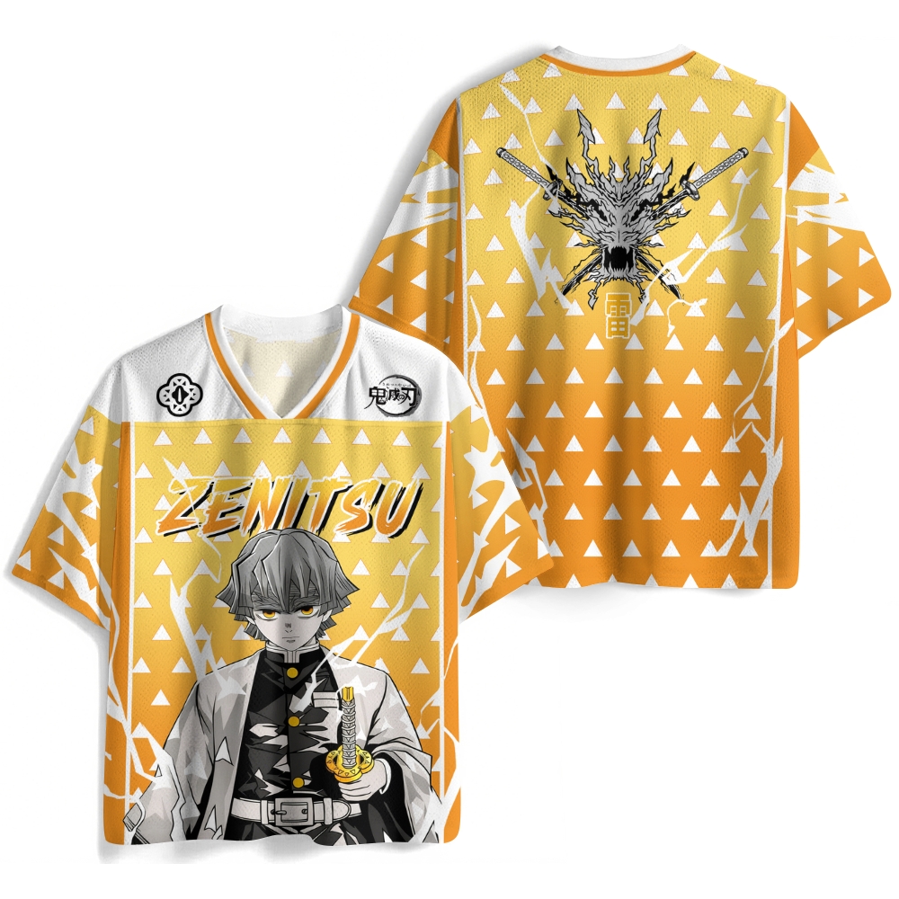 Demon Slayer Zenitsu Anime Football Jersey