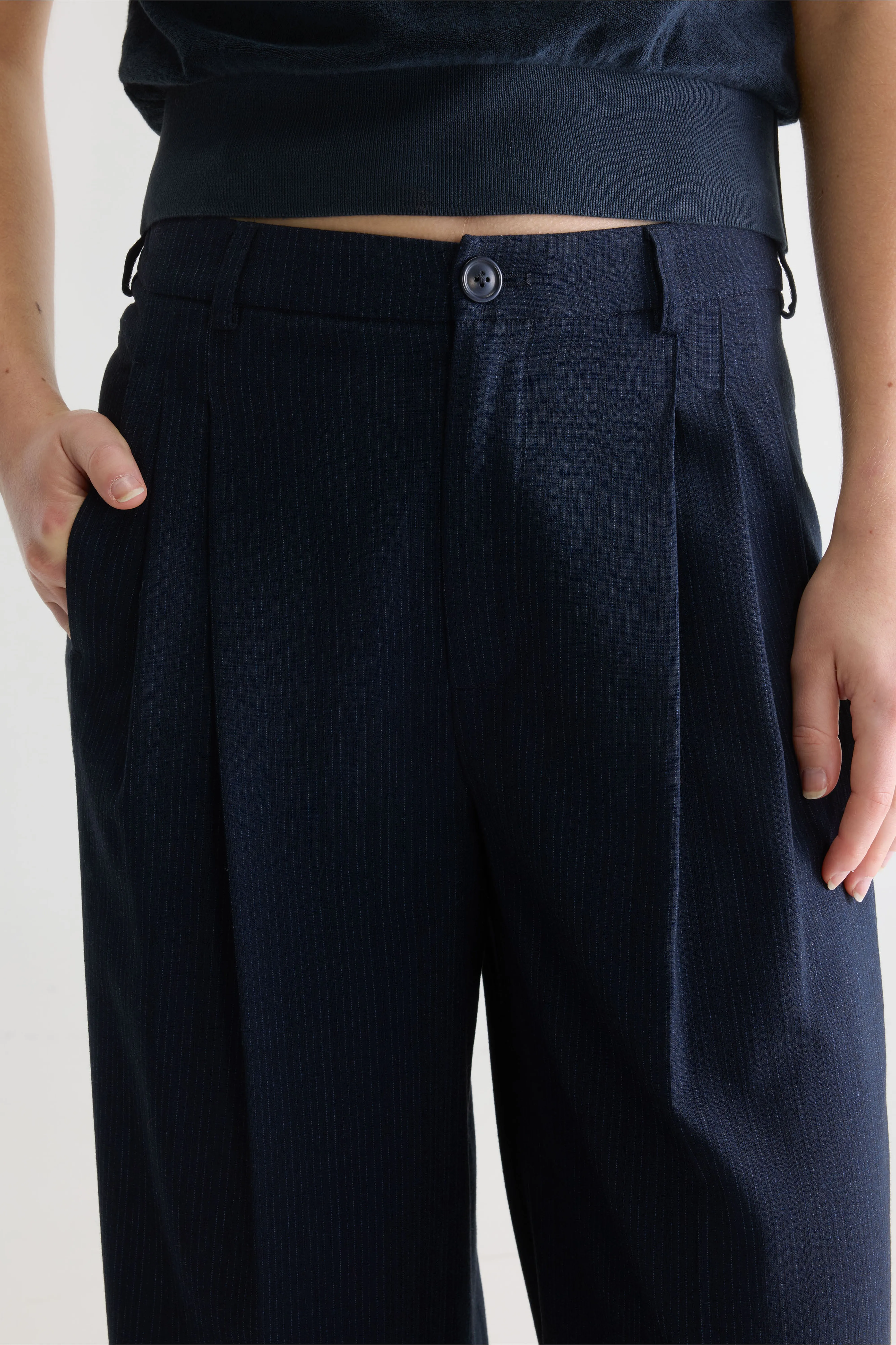 Bellerose Volkert wide tailored trousers (261 / W / STRIPE A)