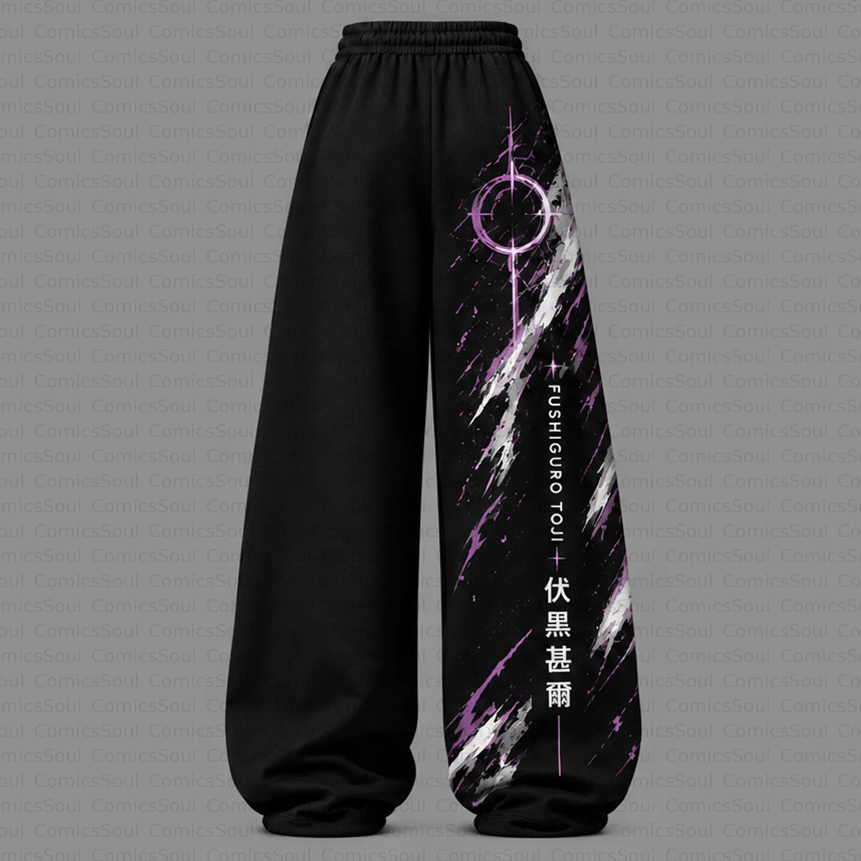 Jujutsu Kaisen Cropped Long Sleeve Hoodie & High Waist Jogger Pants Two Piece TeeThreads Sustain the Scene with Custom Apparel