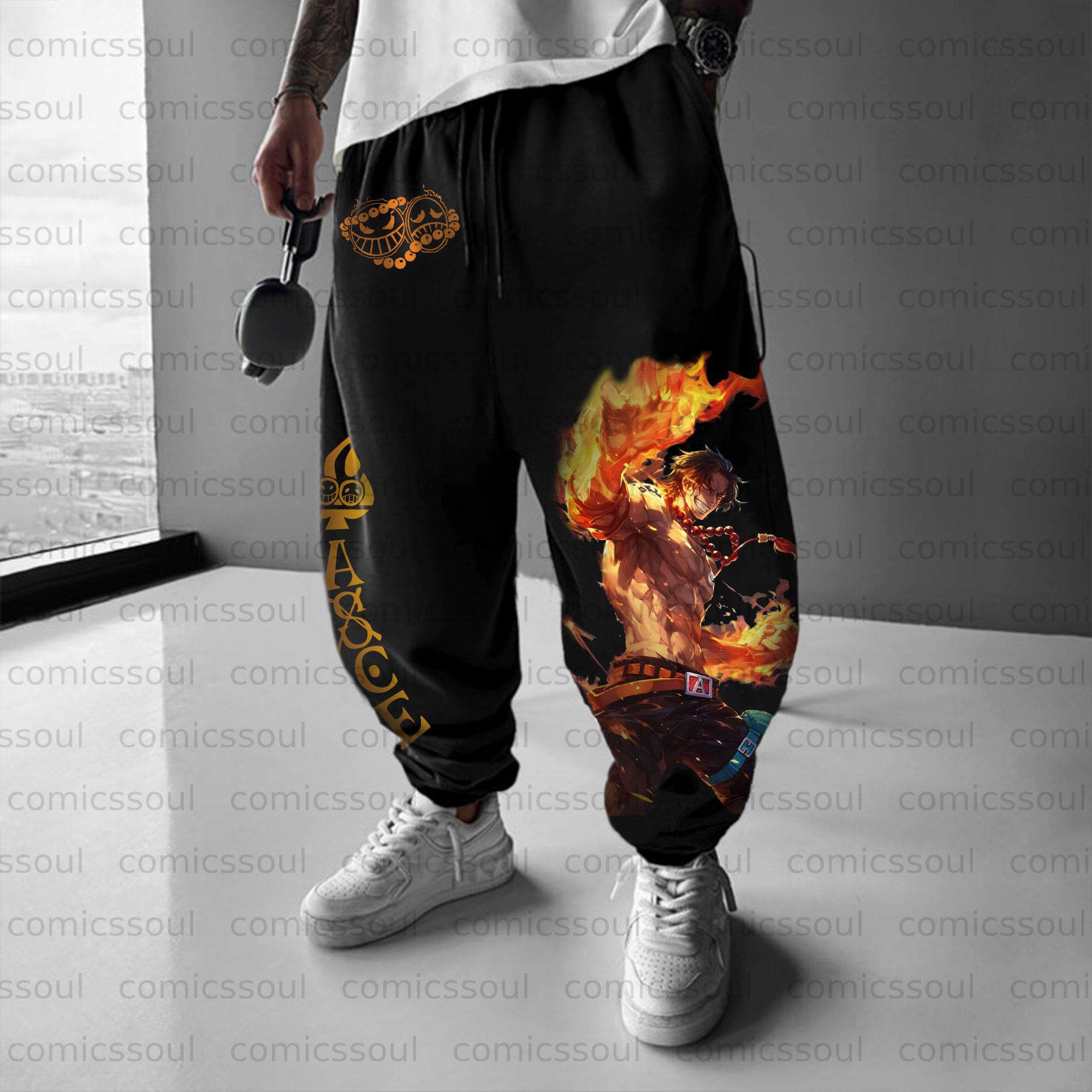 Unisex Anime Inspired Vintage Pants
